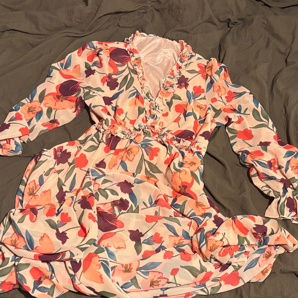 Floral Long Sleeve Dress